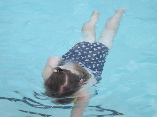 swimming toddler