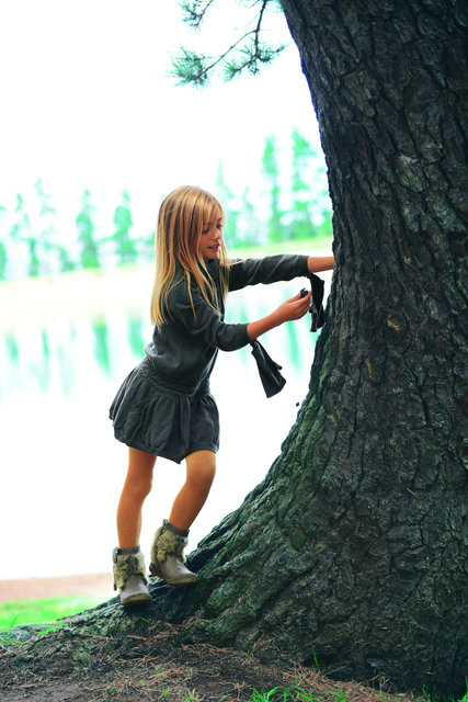 Dress _ Fingerless Gloves Outfit_ charcoal_ from _22 - Vertbaudet _56-57_