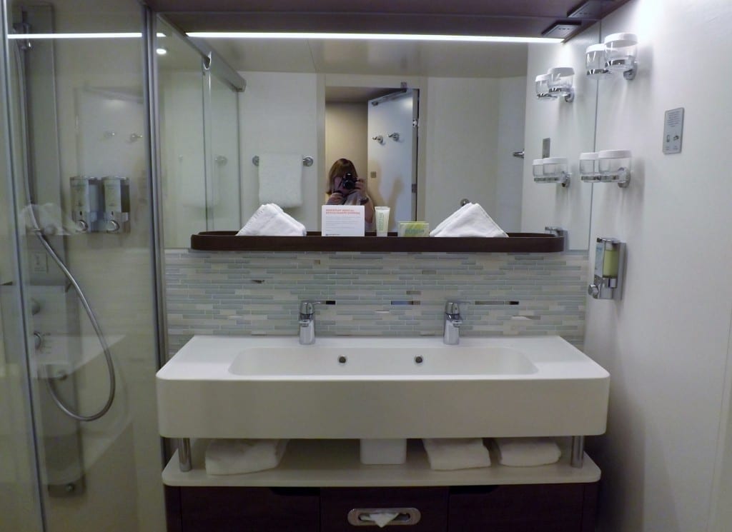 Bathroom on board the Norwegian Escape