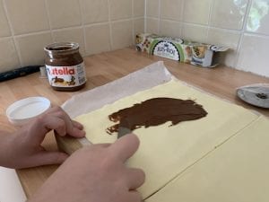 puff pastry Nutella twists